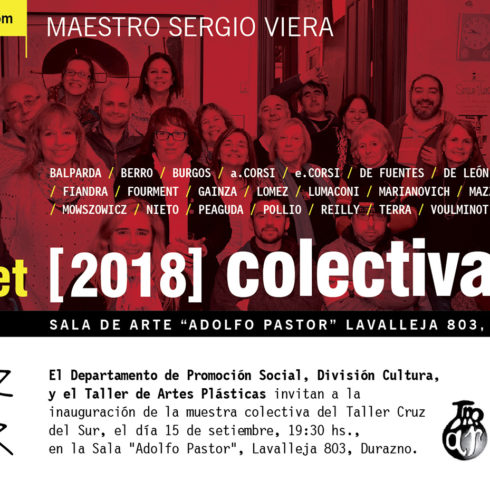 2018-09 Invitación Exposición- Durazno, Uruguay / Taller Cruz del Sur
